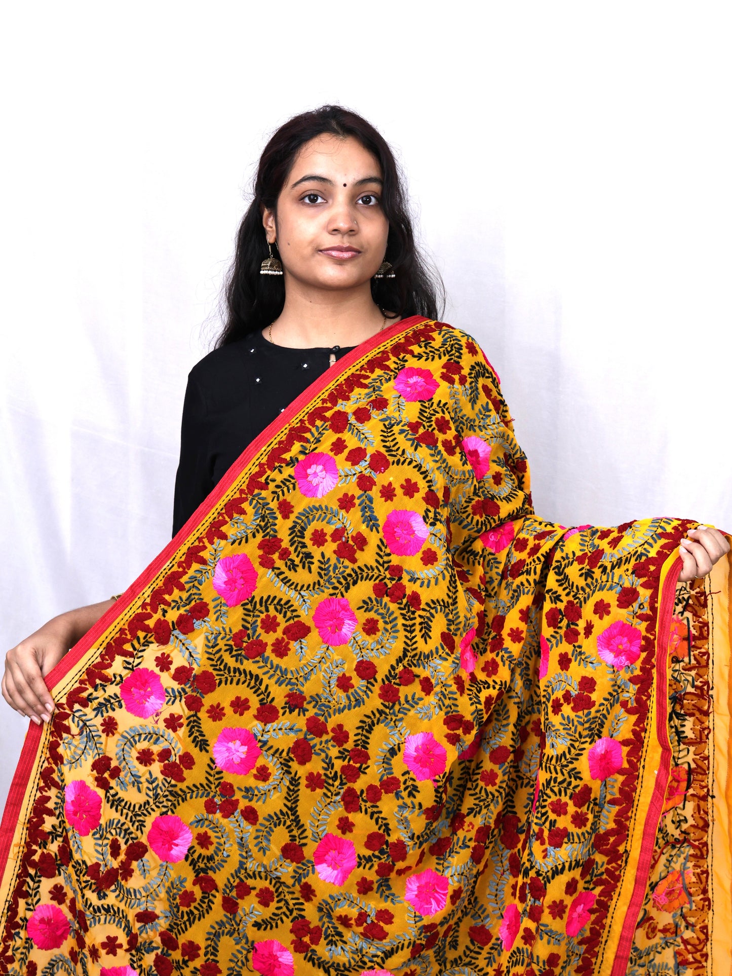Georgette Phulkari Dupatta