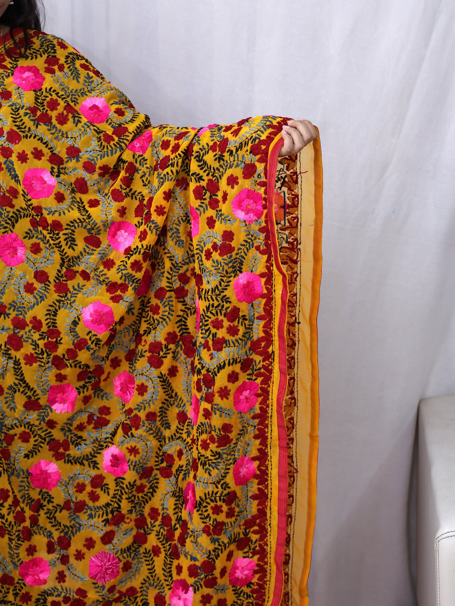 Georgette Phulkari Dupatta