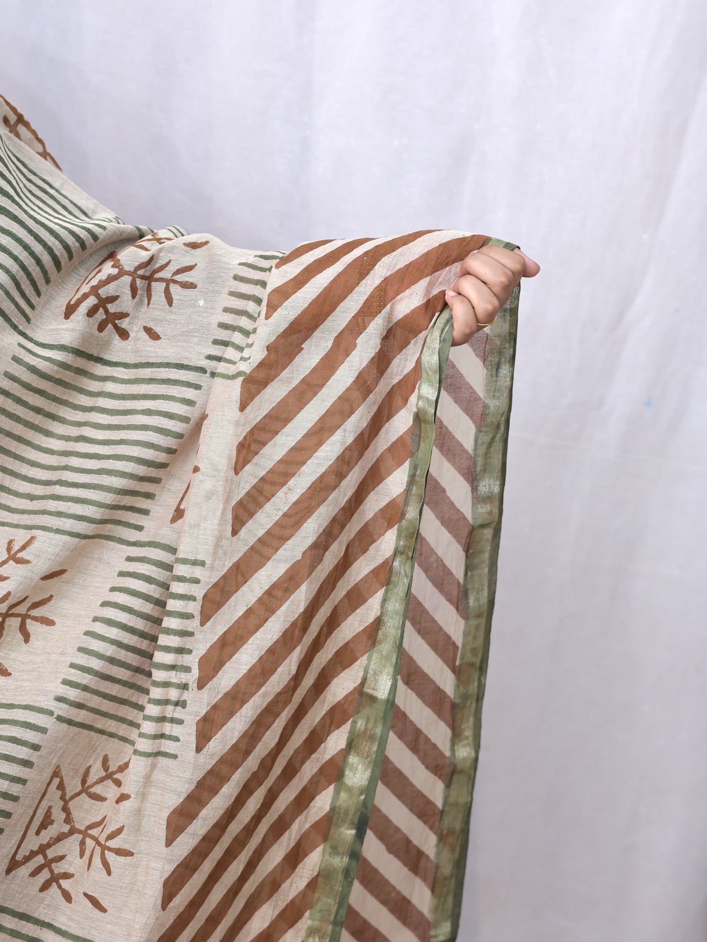 Chanderi Fancy Bagru Print Dupatta