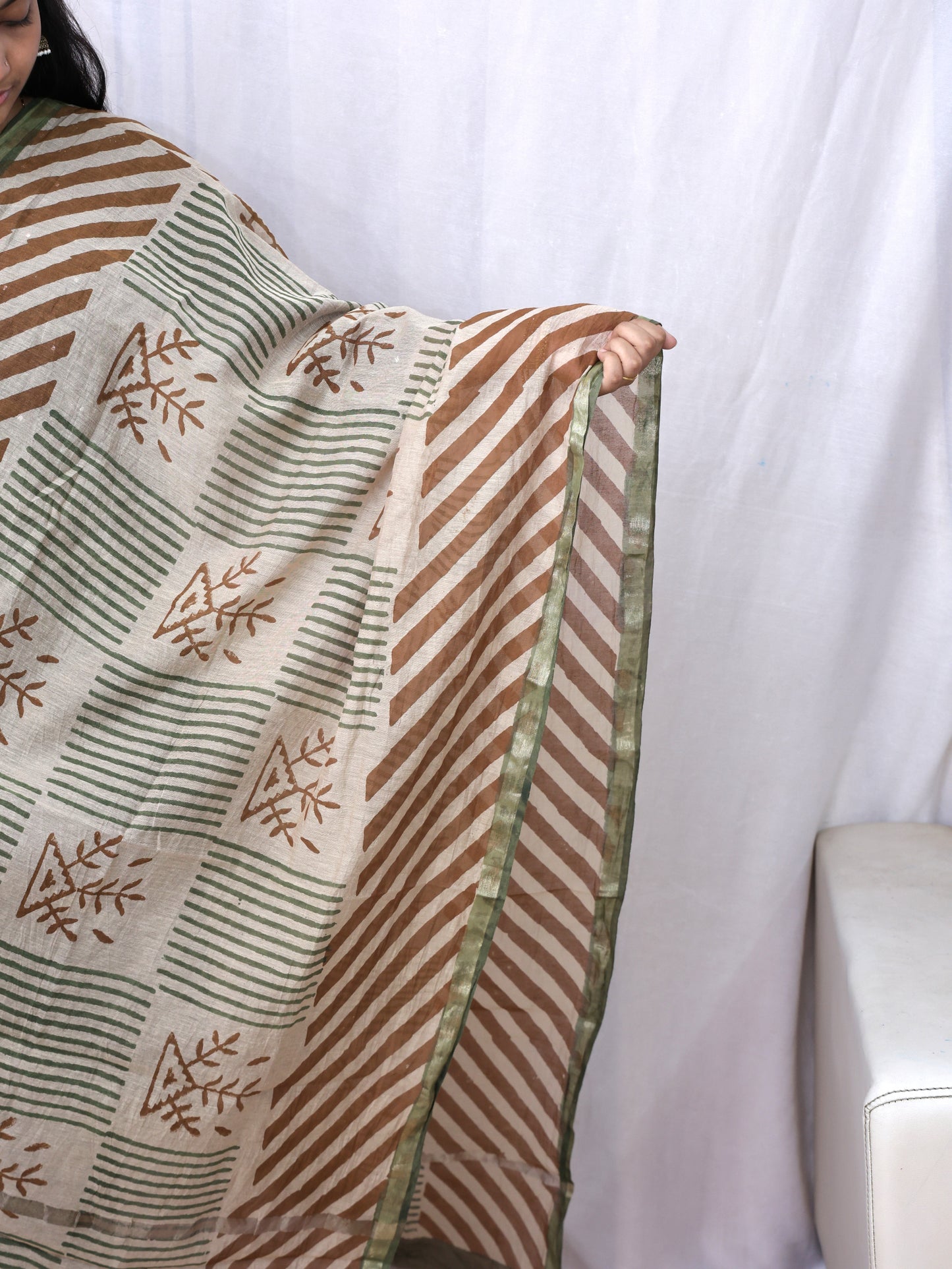 Chanderi Fancy Bagru Print Dupatta