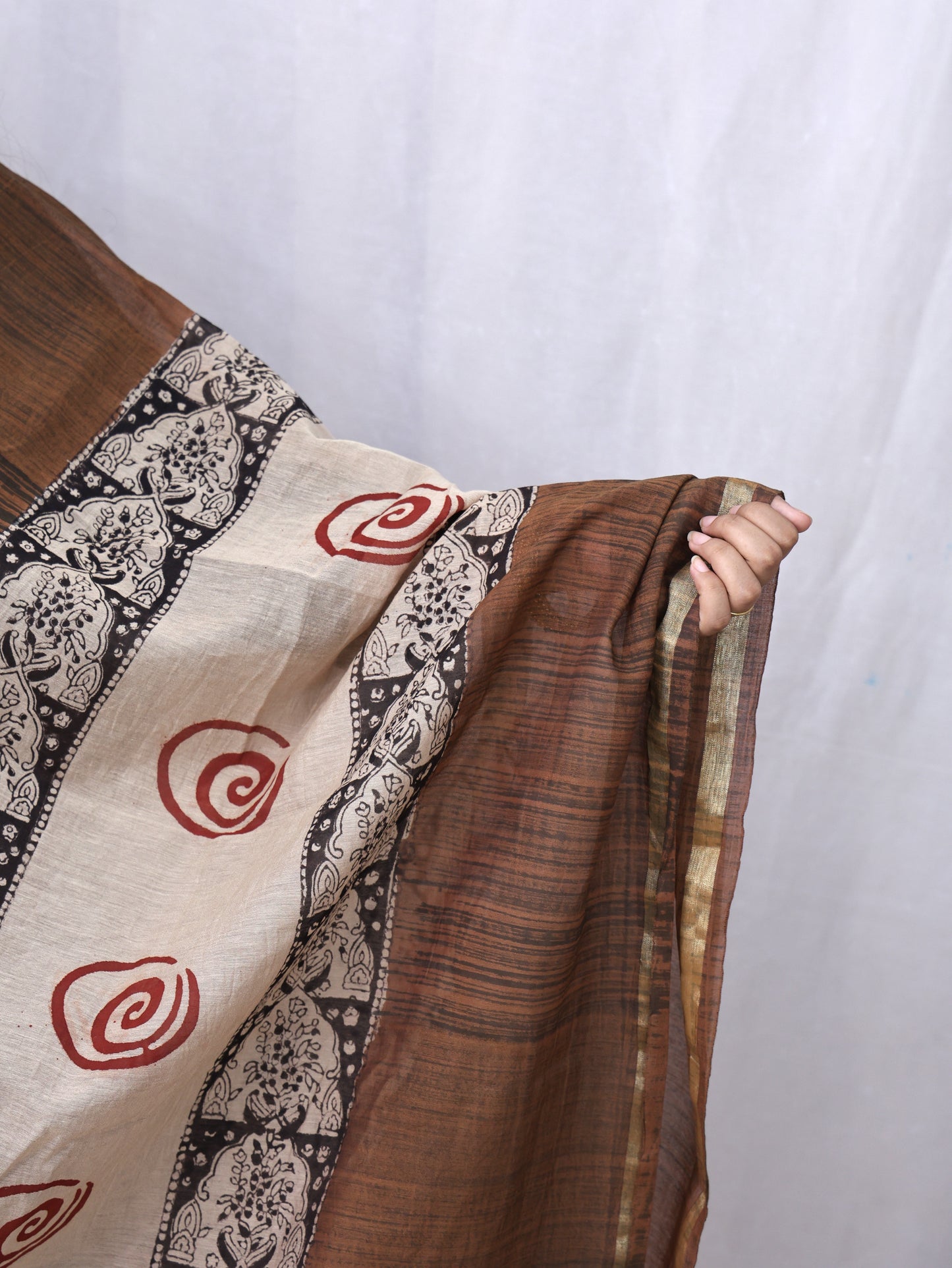 Chanderi Fancy Bagru Print Dupatta