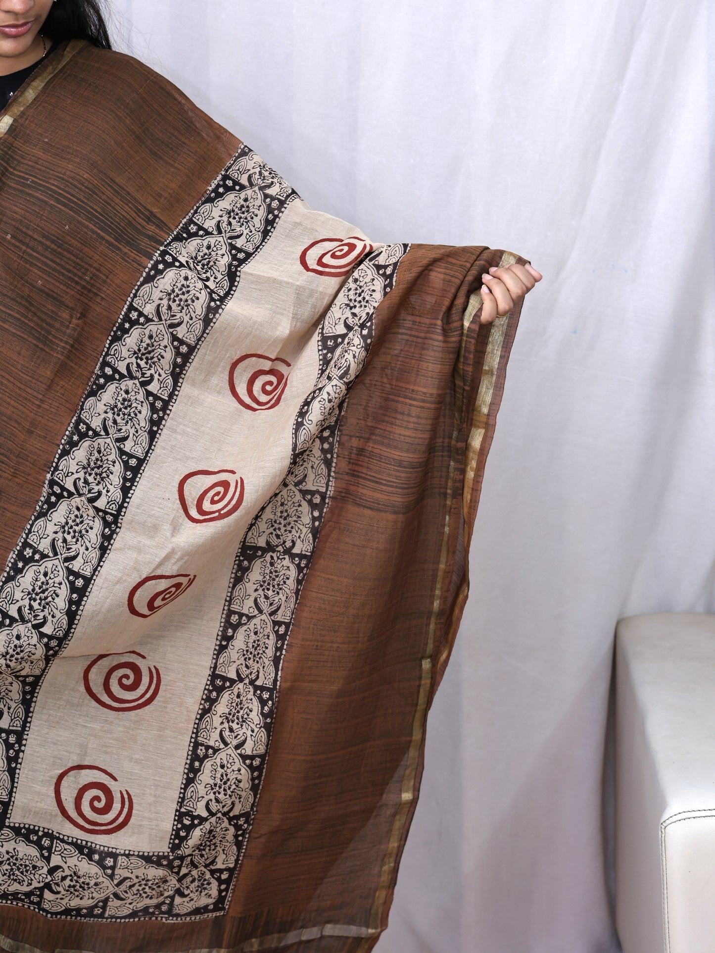 Chanderi Fancy Bagru Print Dupatta
