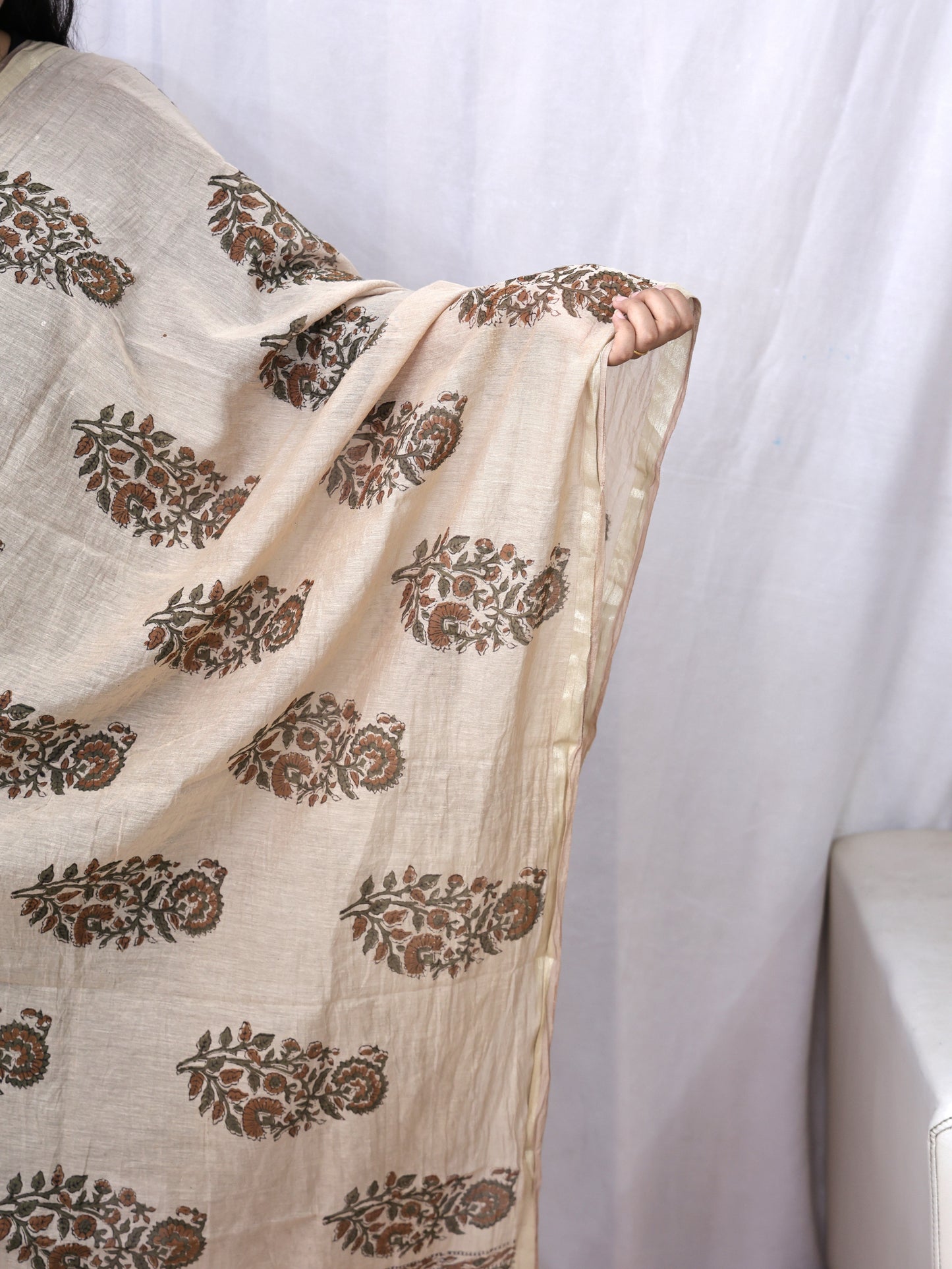 Chanderi Fancy Bagru Print Dupatta