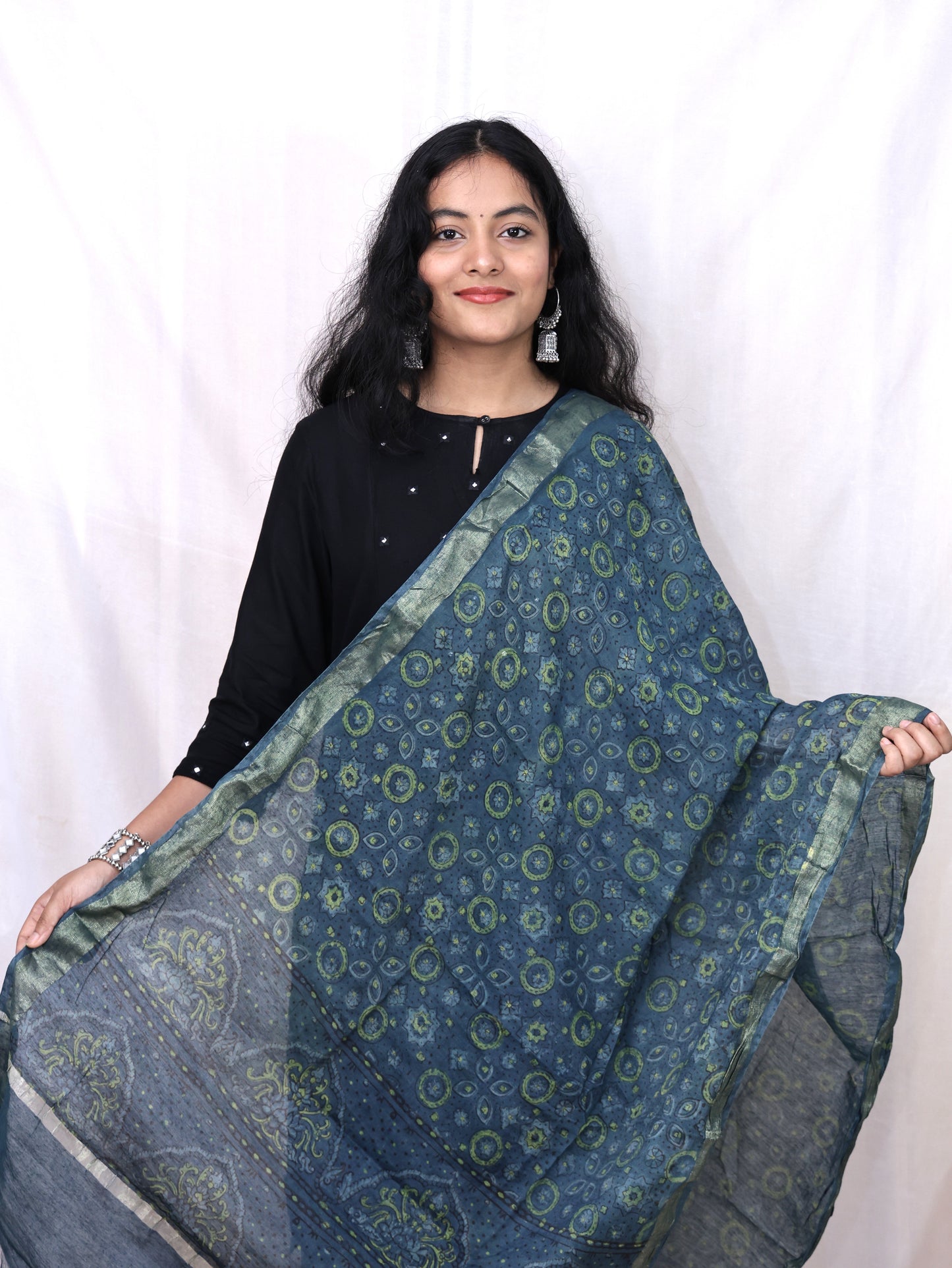 Chanderi Fancy Bagru Print Dupatta