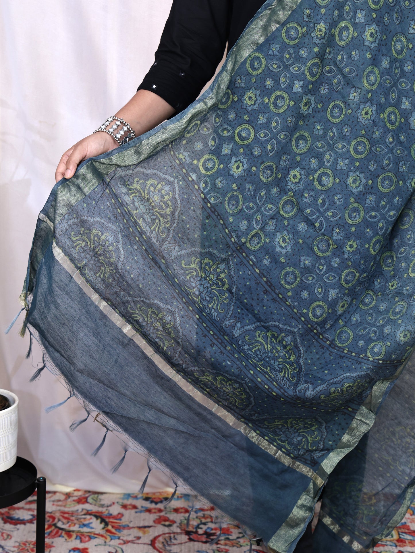 Chanderi Fancy Bagru Print Dupatta