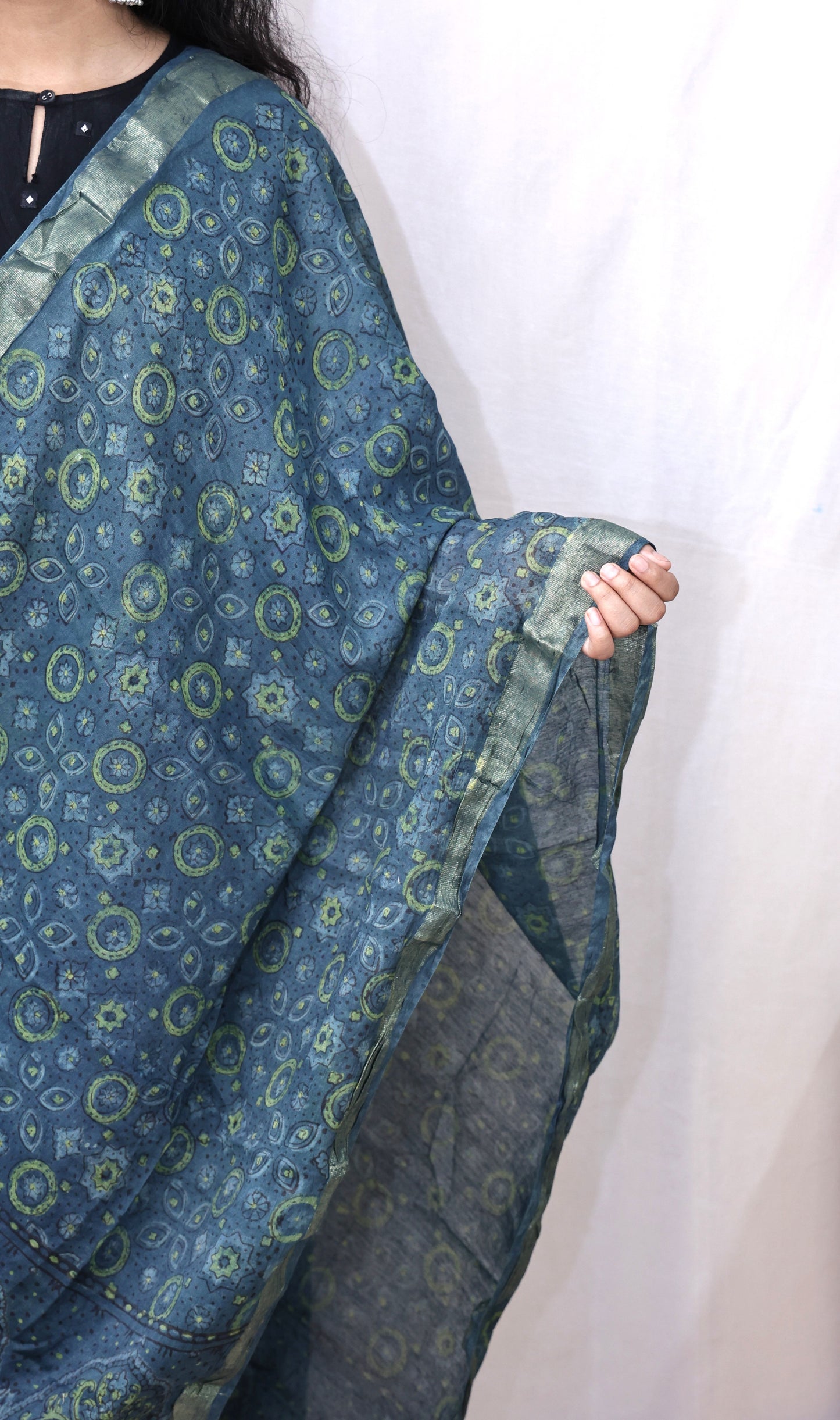 Chanderi Fancy Bagru Print Dupatta