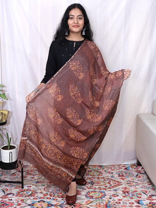 Chanderi Fancy Bagru Print Dupatta