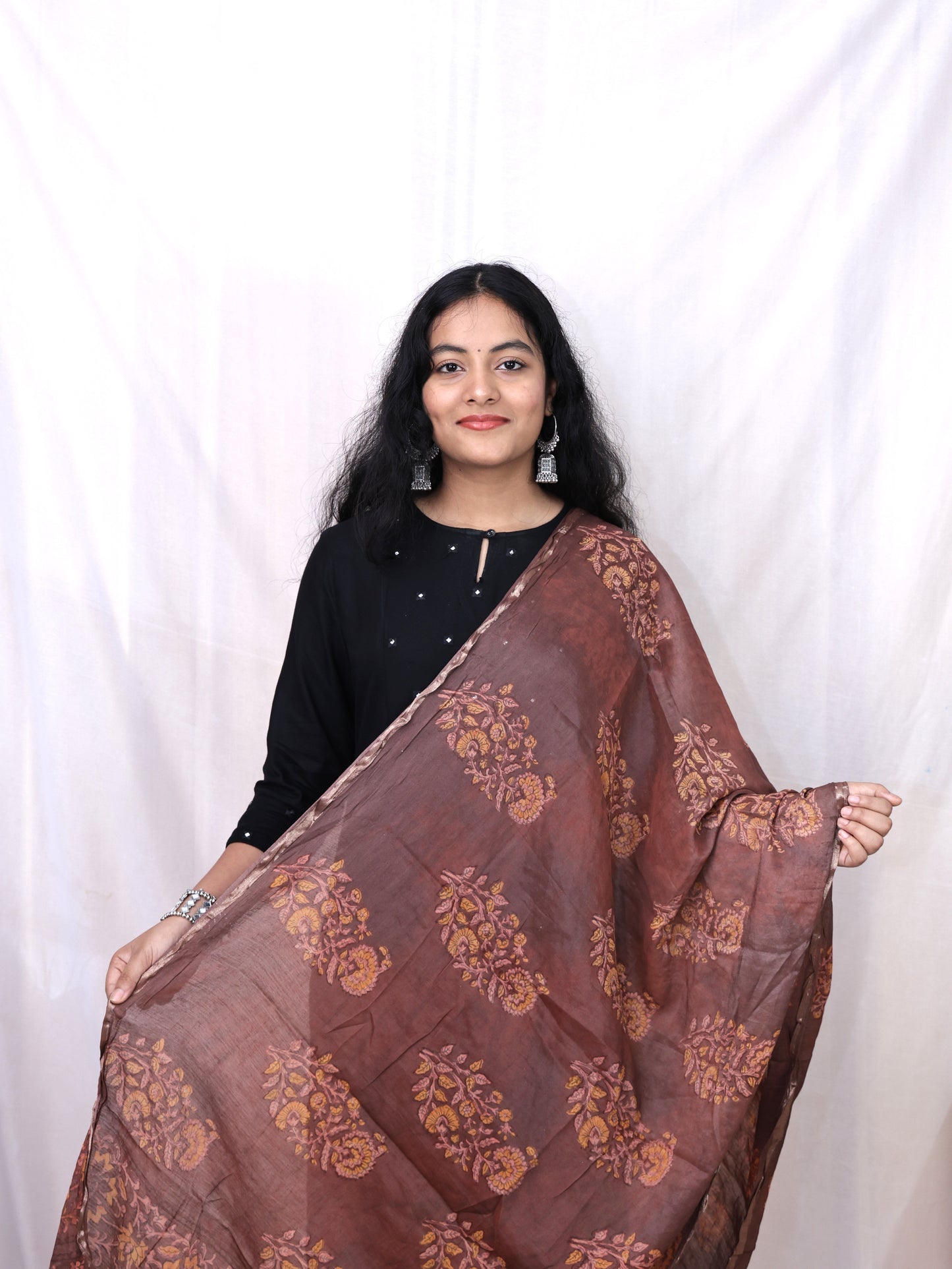 Chanderi Fancy Bagru Print Dupatta