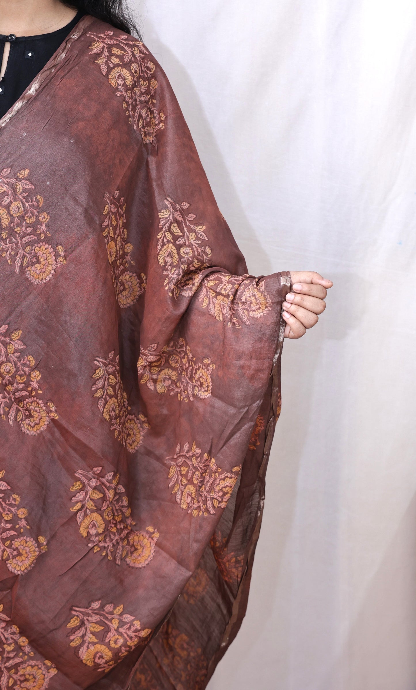 Chanderi Fancy Bagru Print Dupatta