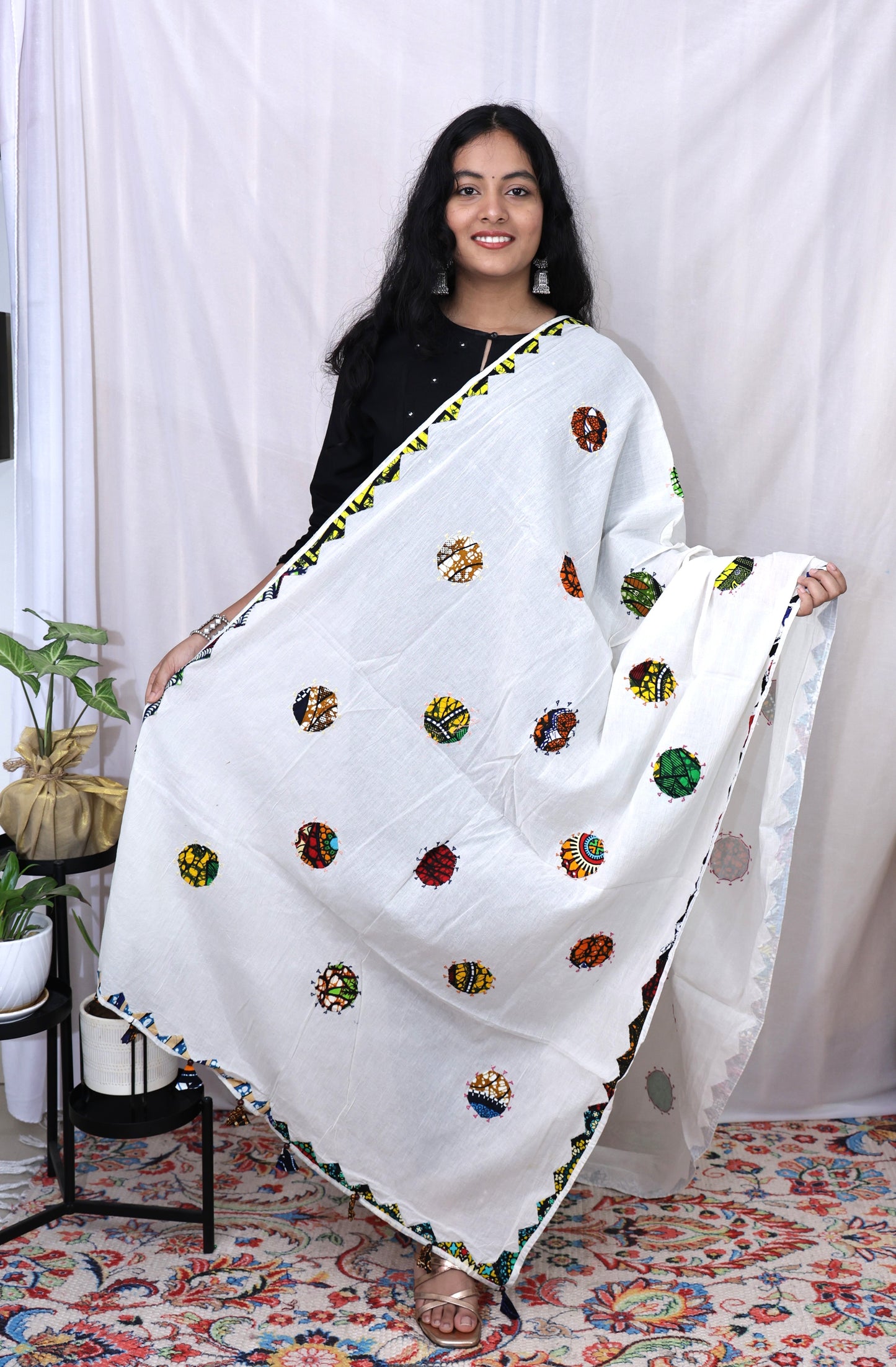 Cotton Applik Dupatta