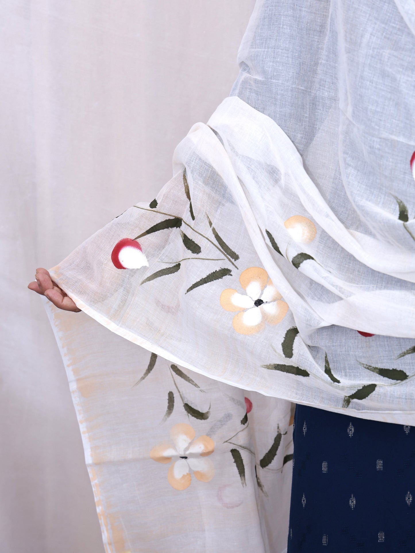 Hand Printed Cotton Dupatta