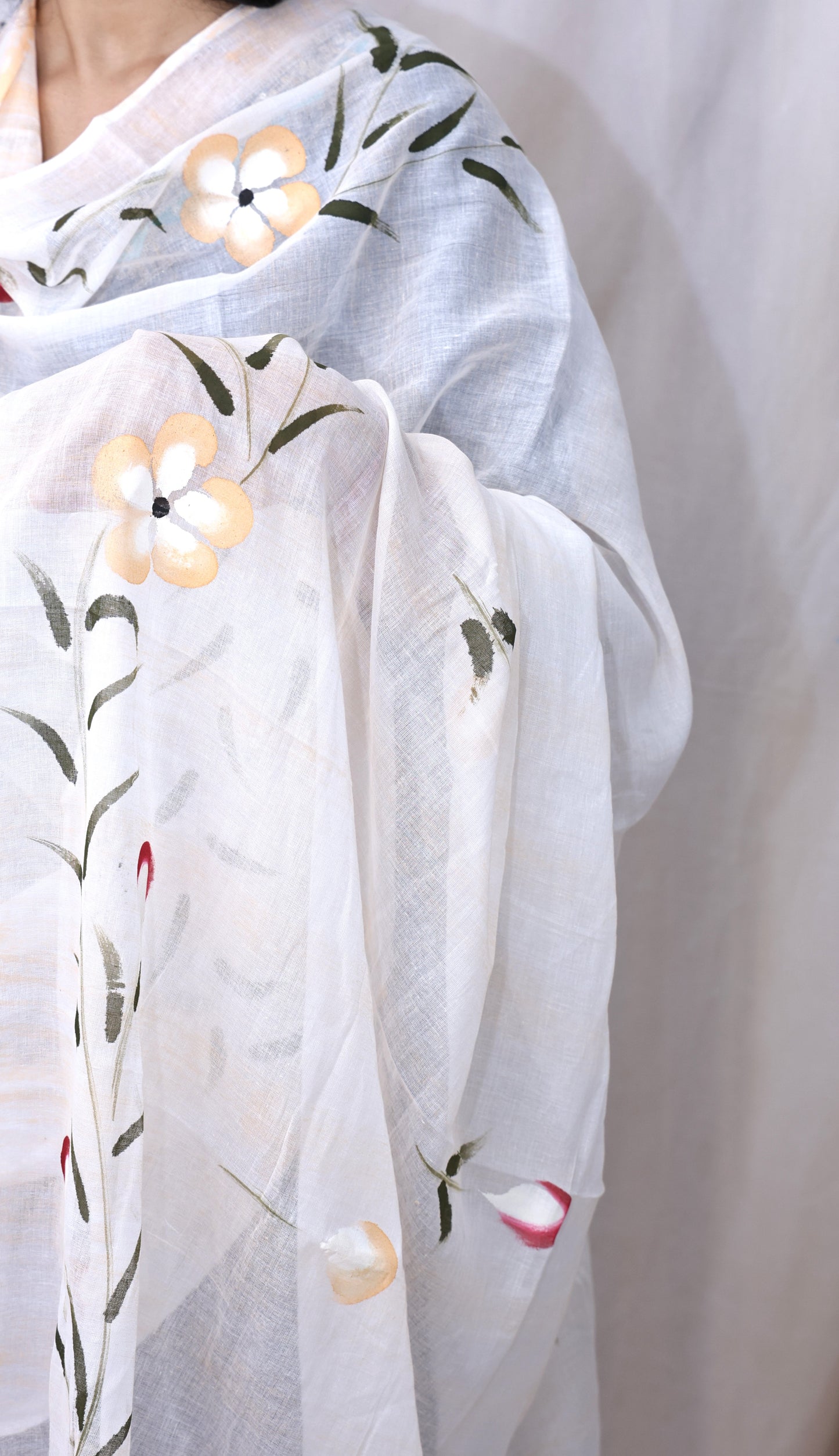 Hand Printed Cotton Dupatta
