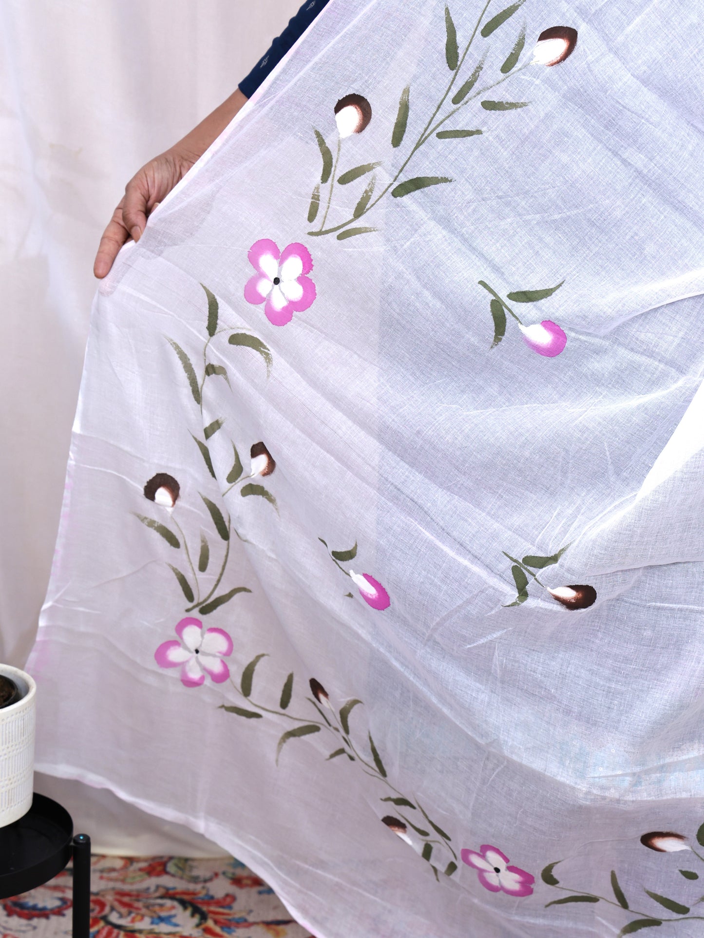 Hand Printed Cotton Dupatta