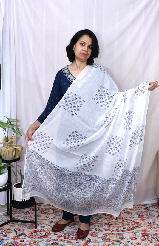 White Cotton Dupatta