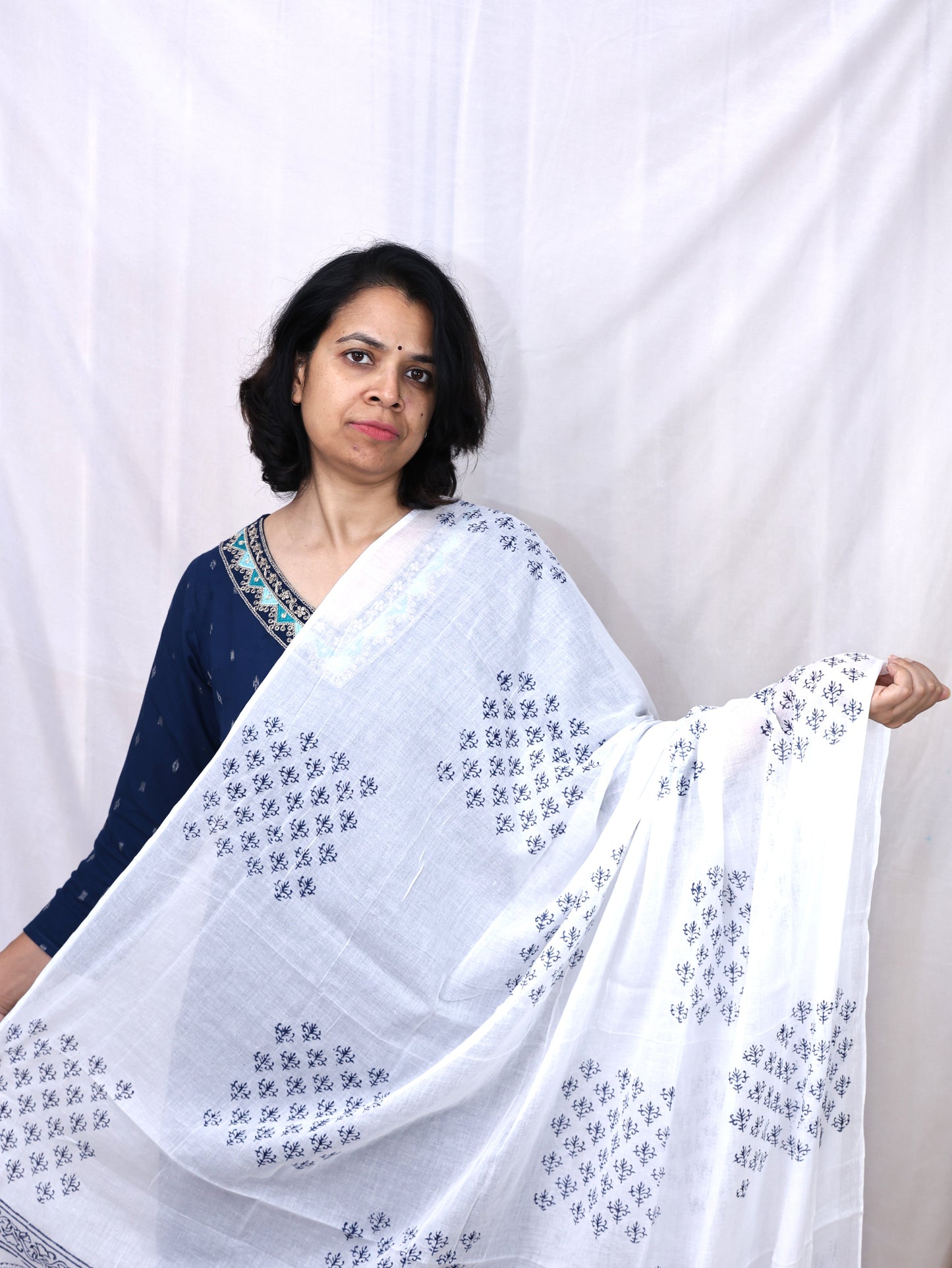 White Cotton Dupatta