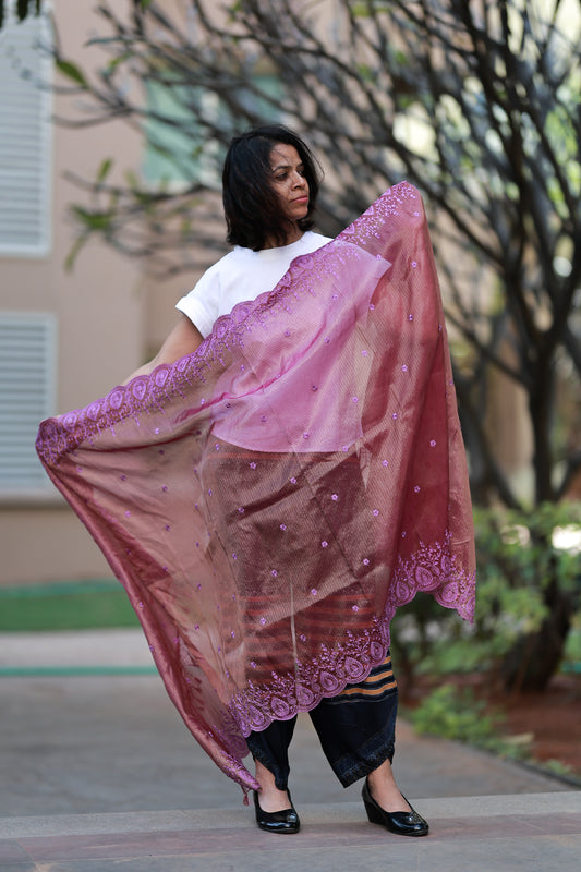 Kota Check Tissue Kadhwa Border