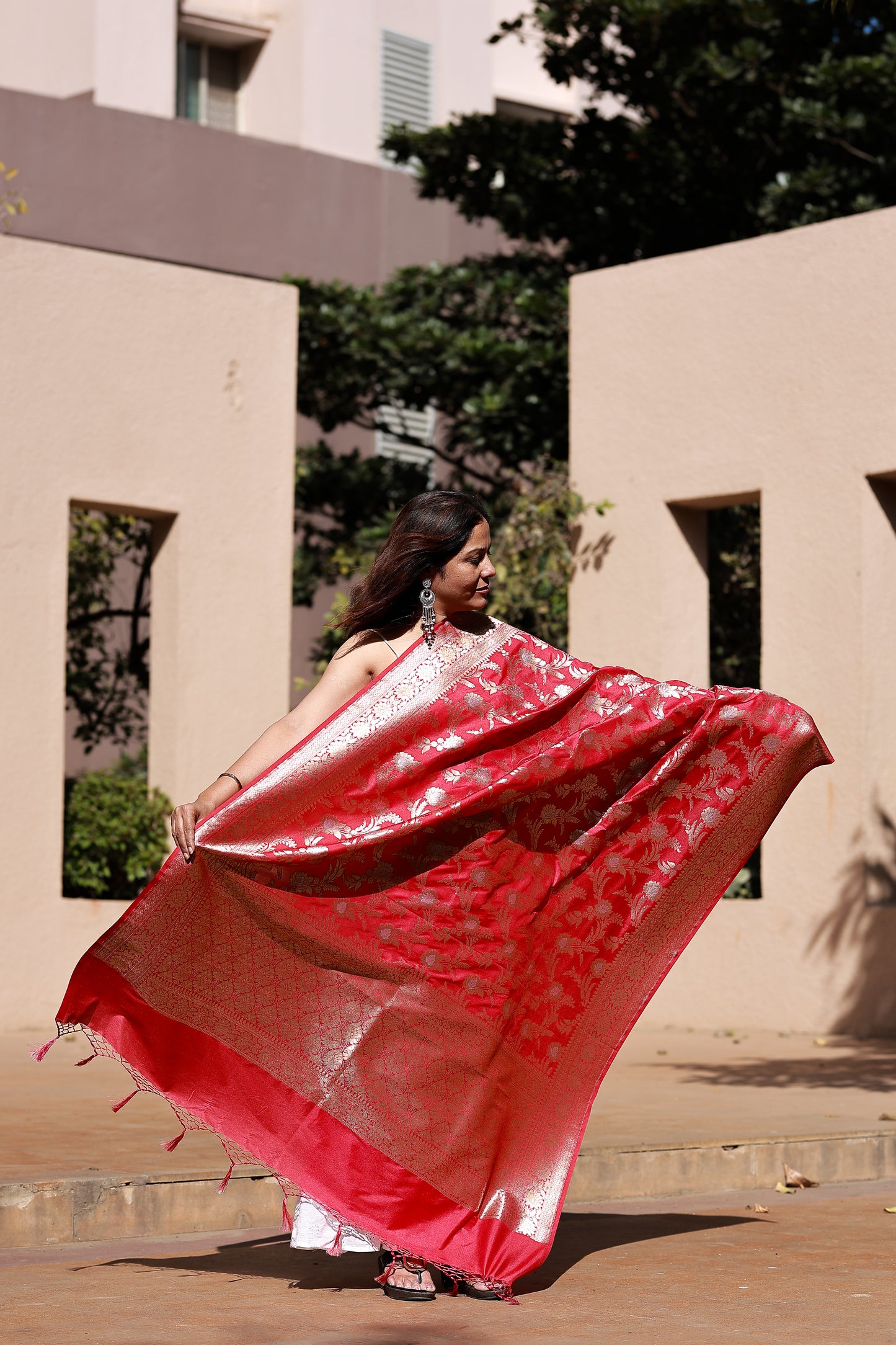 Katan khaddi Meena Jaal Banarasi Dupatta