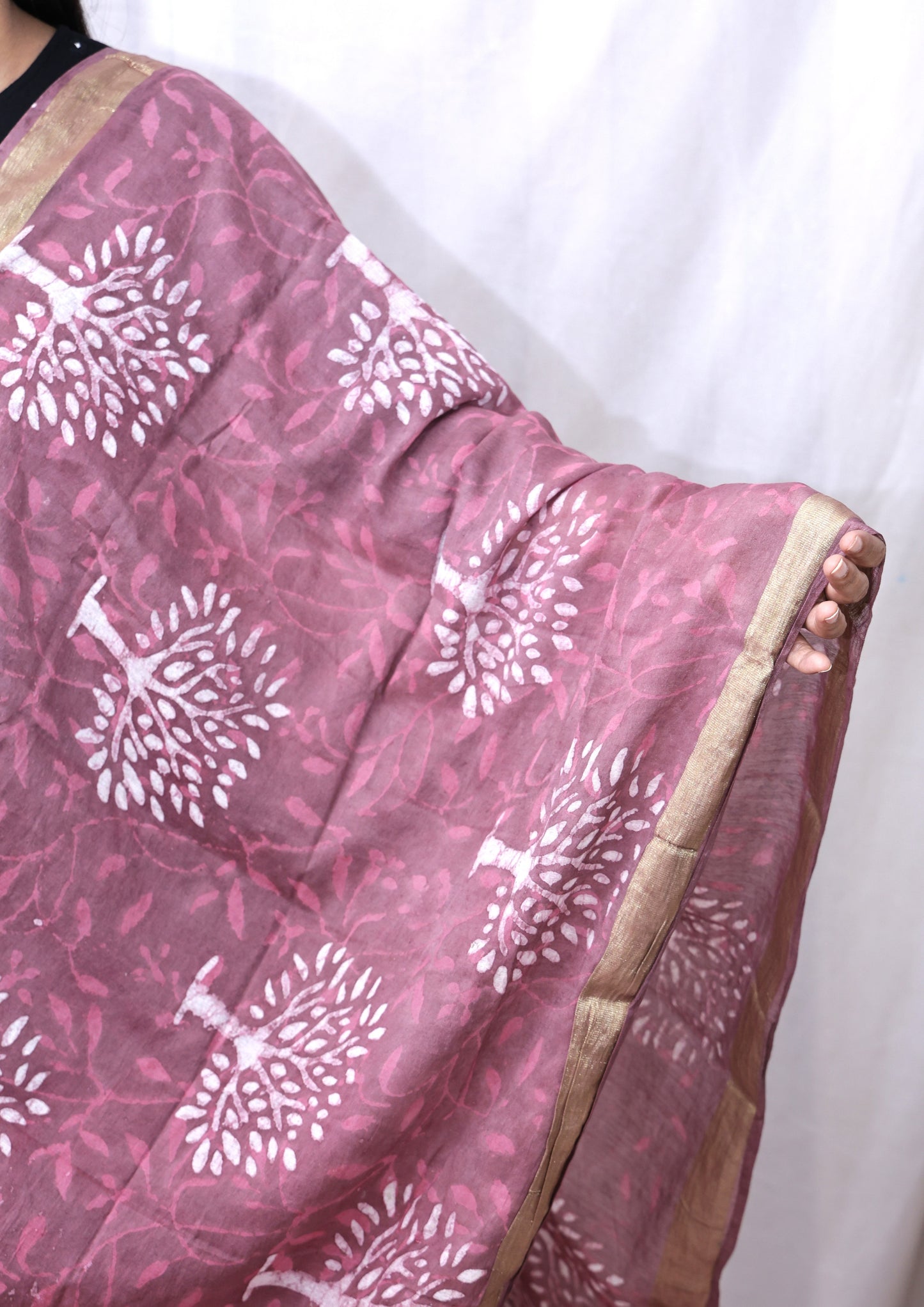 Chanderi Fancy Bagru Print Dupatta
