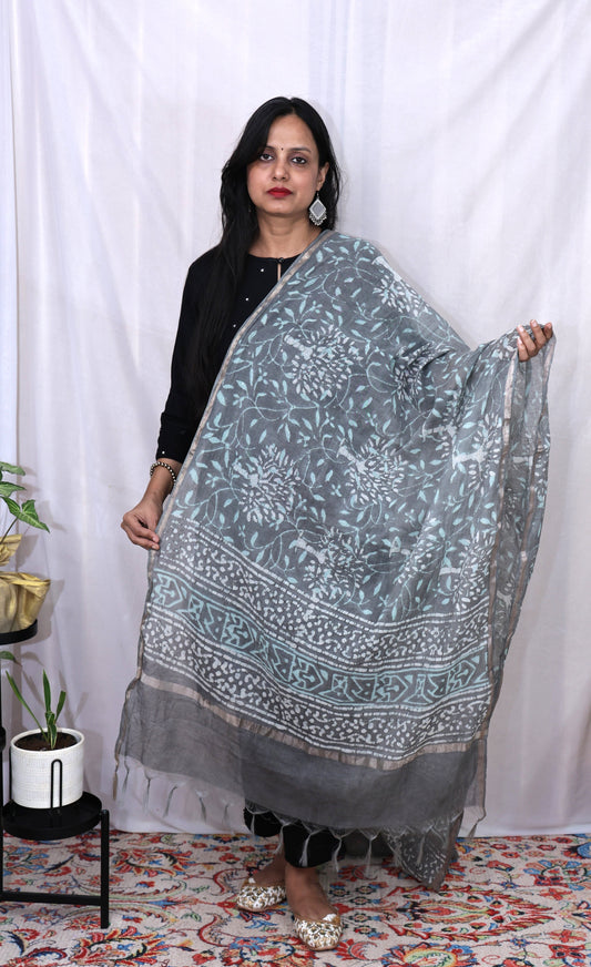 Chanderi Fancy Bangru Print Dupatta