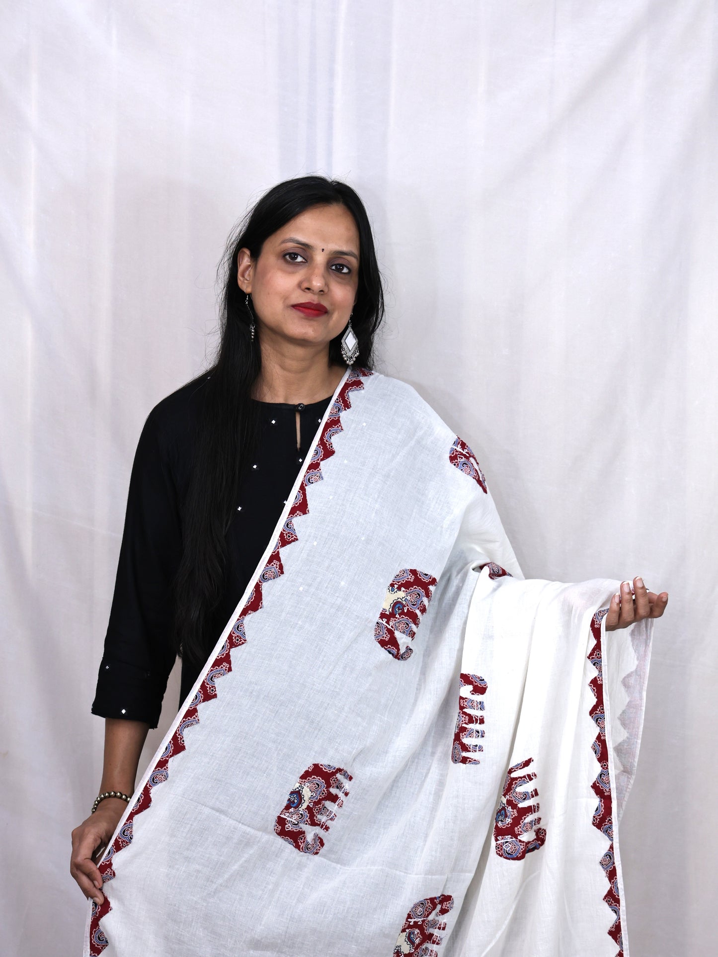 Cotton Applik Dupatta
