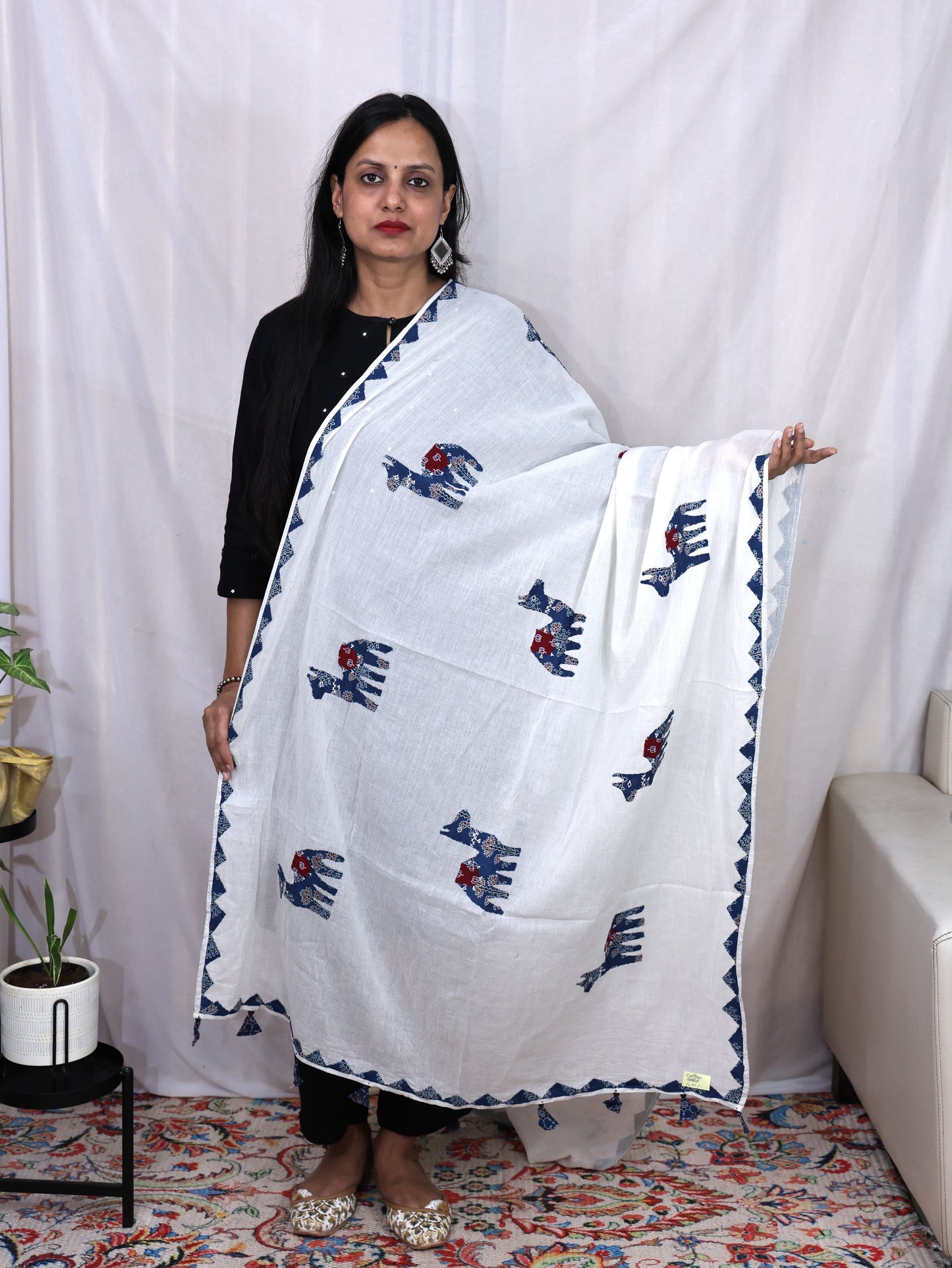 Cotton Applik Dupatta