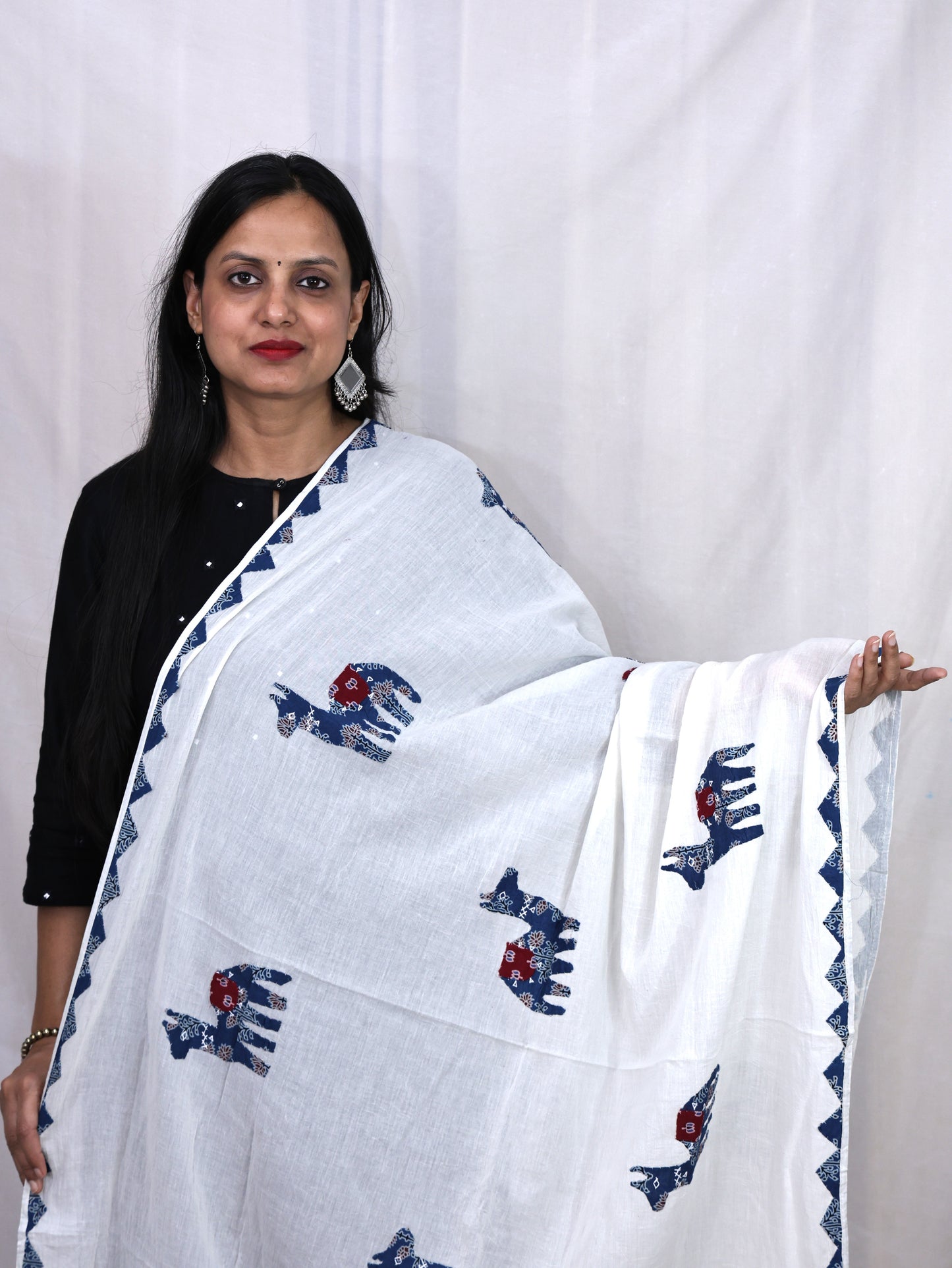 Cotton Applik Dupatta