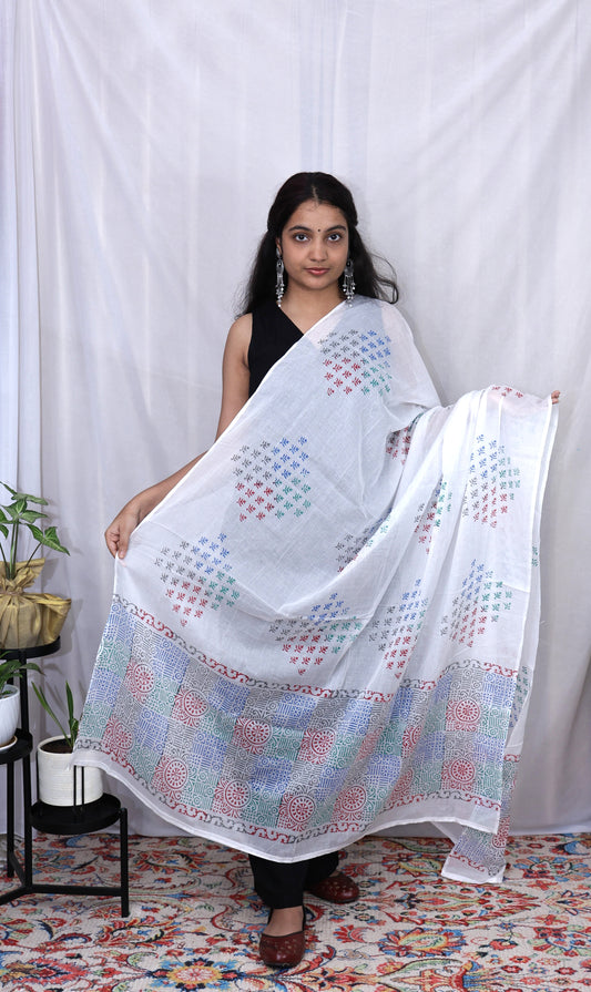 White Cotton Dupatta