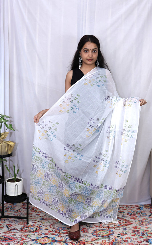 White Cotton Dupatta
