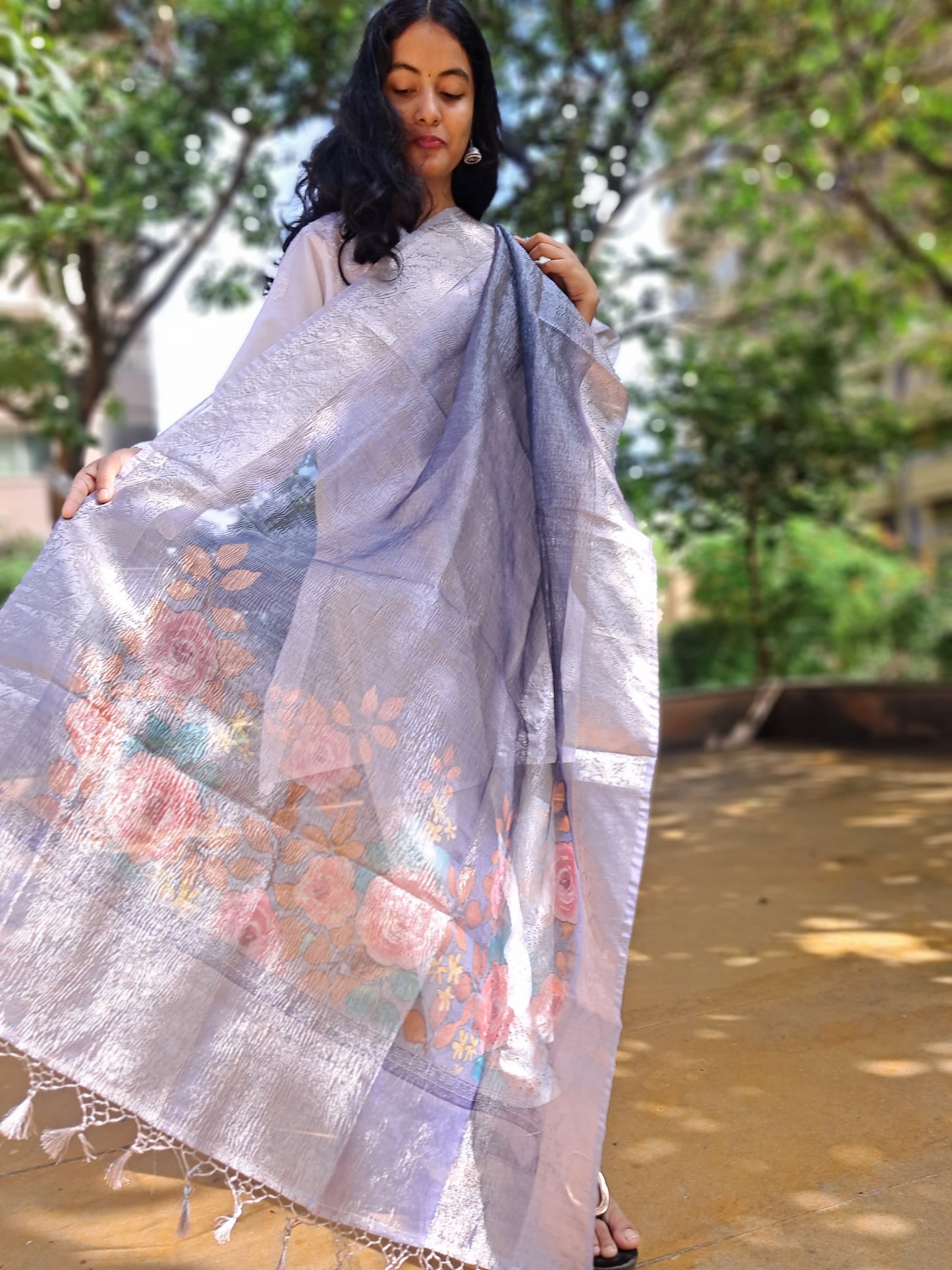 Tissue Crush Dupatta