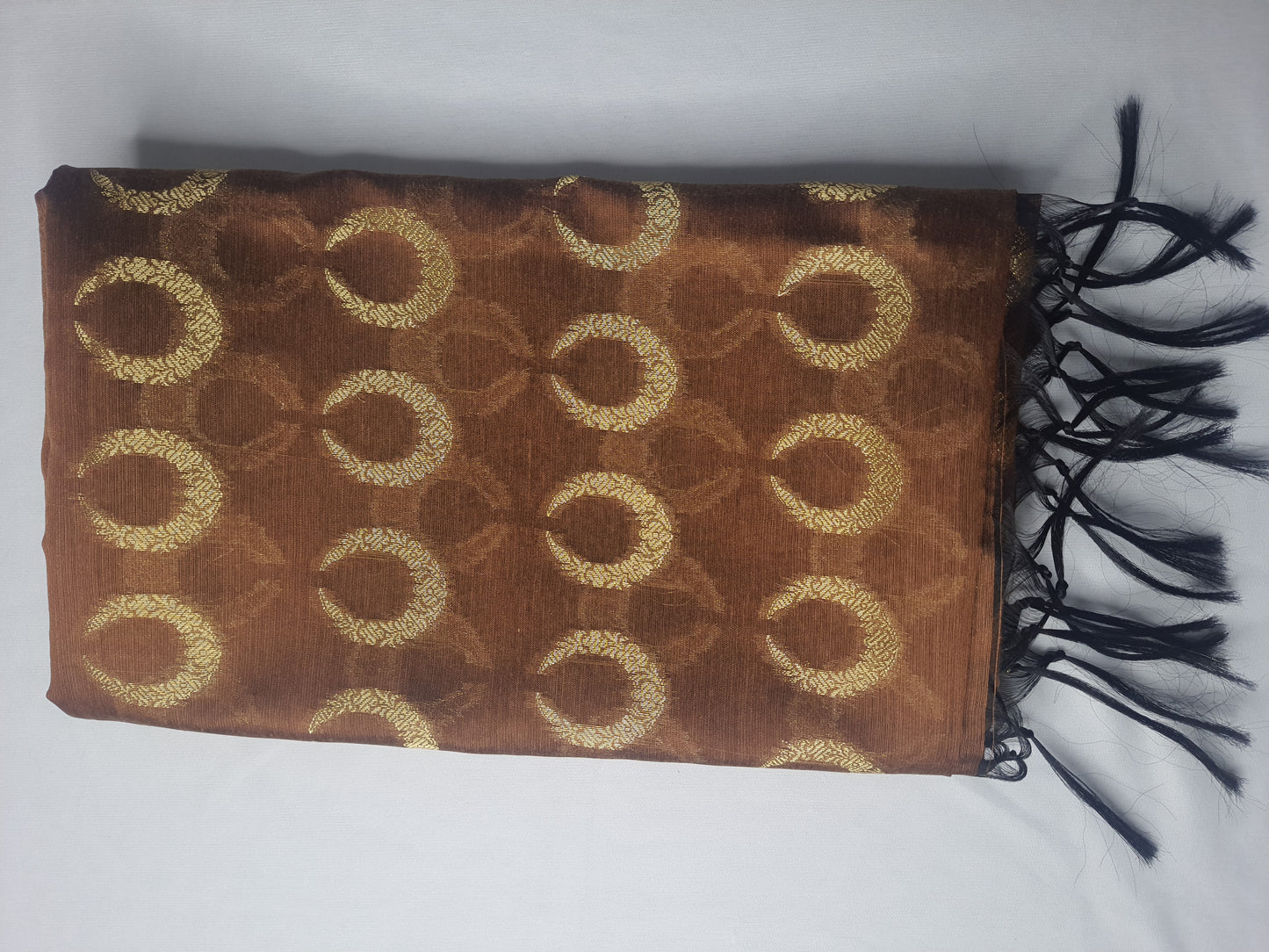 Brown Mixed Katan Banarasi Dupatta