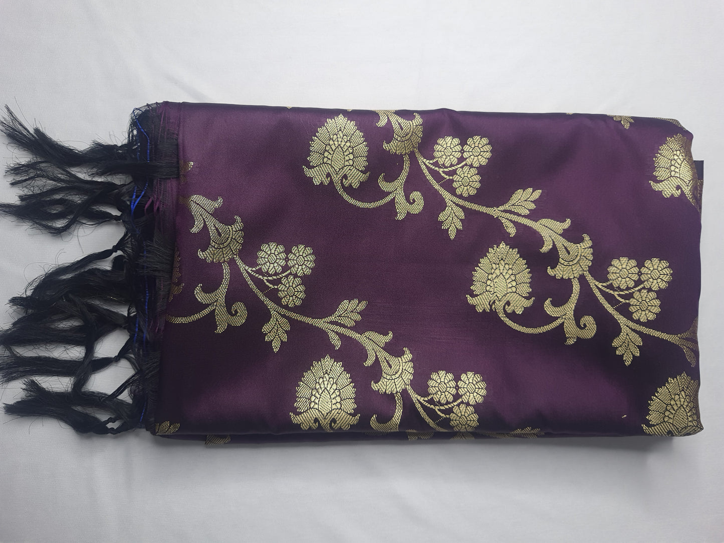 Purple with Golden Color Banarasi Dupatta