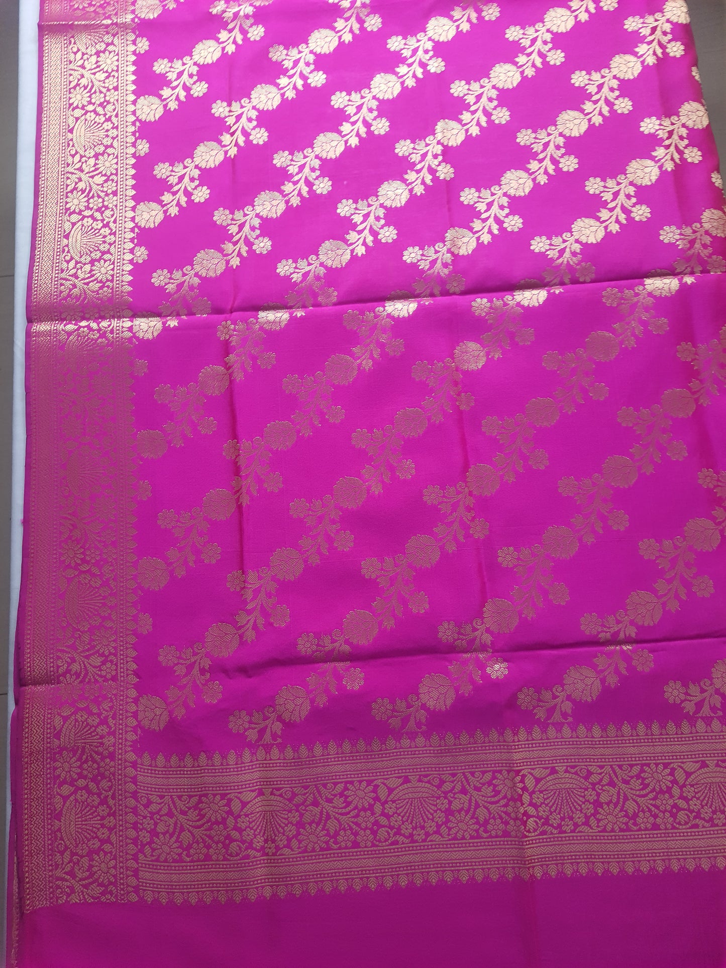 Pink Mixed Silk Banarasi Dupatta